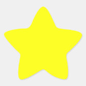 Geel Ster Sticker (Voorkant)
