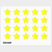 Geel Ster Sticker (Vel)