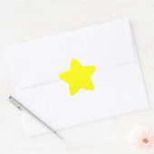 Geel Ster Sticker (Envelop)