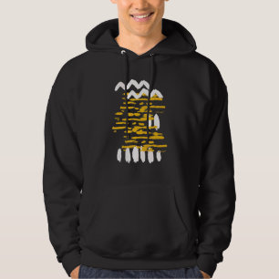 Geel Stip Abstract schildersymbool Hoodie