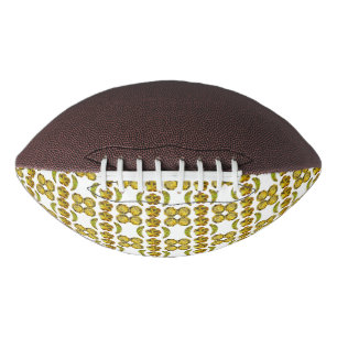 Geel stippelpatroon american football