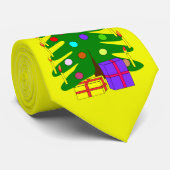 Geel Stropdas W/Pijnboom (Opgerold)