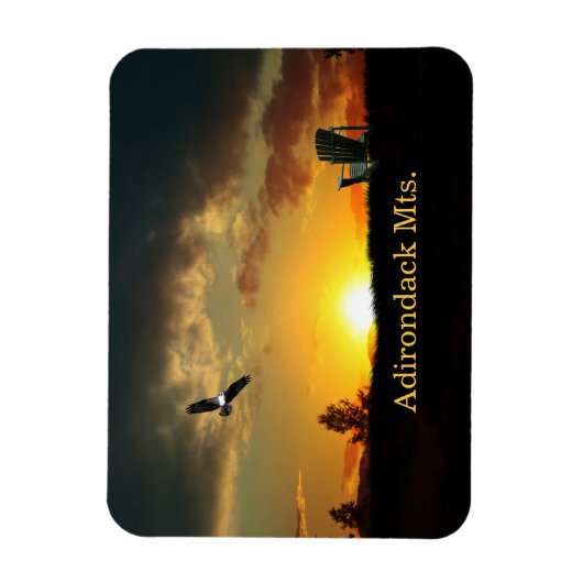Geel Sunset Grassy Meadow Flexible Magnet Magneet (Verticaal)