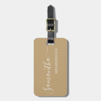 Geel Tan Bagagelabels Wedding Table Plan / Favor