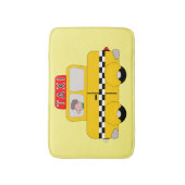 Geel taxiontwerp badmat (Voorkant Verticaal)