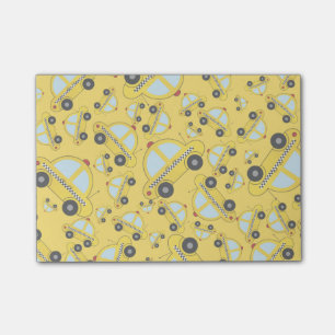 Geel taxipatroon post-it® notes