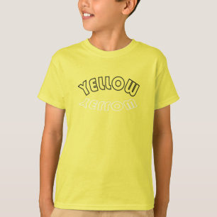 Geel Team Cheer stand, toonaangevende Squad sport T-shirt