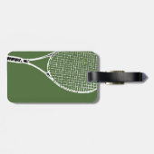 geel tennisbal bagagelabel (Achterkant horizontaal)