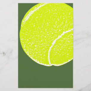 geel tennisbal briefpapier