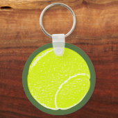 geel tennisbal sleutelhanger (Voorkant)