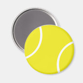 Geel tennisbal symbool magneet (Voorkant / Achterkant)