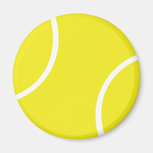 Geel tennisbal symbool magneet (Voorkant)