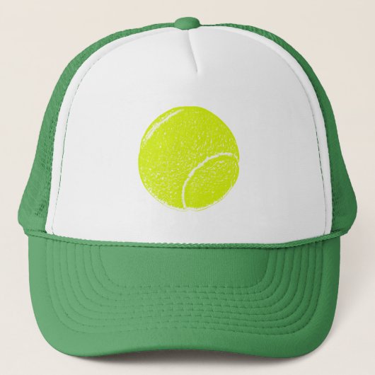 geel tennisbal trucker pet (Voorkant)