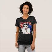 GEEL THONDER VROUW AMERIKAANS INDIAN T-SHIRT (Voorkant volledig)