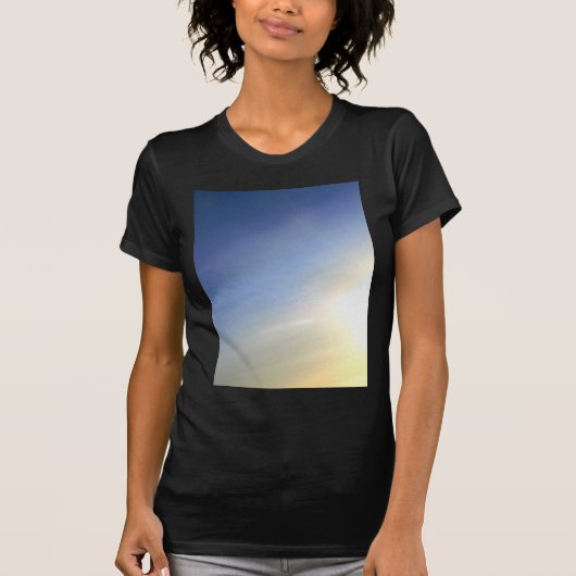 Geel tot blauw t-shirt (Voorkant)