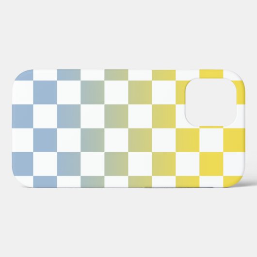 Geel-tot-lichtblauw ombré-patroon Case-Mate iPhone case (Achterkant (horizontaal))