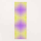 Geel tot Paarse diamantpatroonverloop Yogamat (Voorkant)
