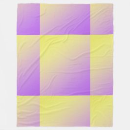 Geel tot Paarse Verloop Abstract Fleece Deken