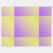Geel tot Paarse Verloop Abstract Fleece Deken (Voorkant (Horizontaal))