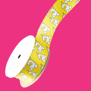 Geel Trein Verjaardagsfeest Lint