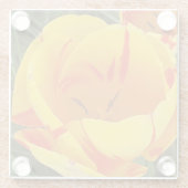 Geel Tulp Onderzetter (Achterkant)