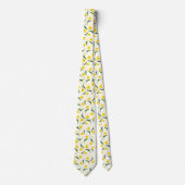 Geel Tulp Patroon Stropdas (Voorkant)