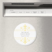 Geel v2 Fancy Ornamental sparen de Magneet van de (Insitu (Vaatwasser))