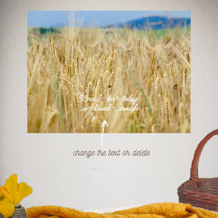 Geel veld poster
