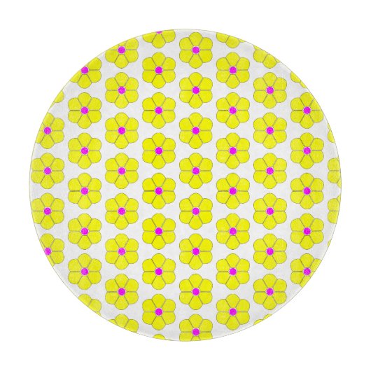 Geel ventilatorontwerp snijplank (Voorkant)