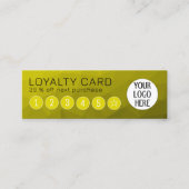 Geel verloop geometrische mesh patroon aangepaste klantenkaartje (Voorkant)