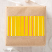 Geel verticaal streeppatroon etiket (Insitu)