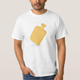 Geel verwarmingskussen met warm water t-shirt