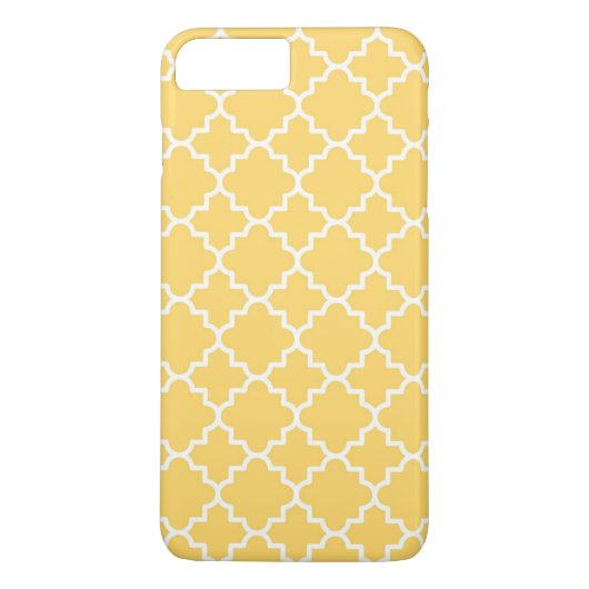 Geel Vierbladpatroon Case-Mate iPhone Case (Achterkant)