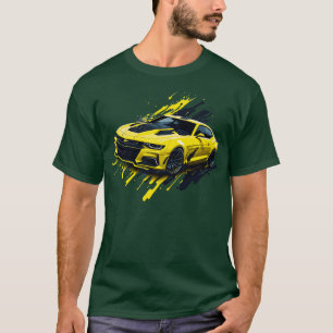 Geel vijfde generatie Chevrolet Camaro T-shirt