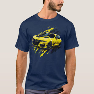 Geel vijfde generatie Chevrolet Camaro T-shirt