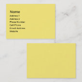 geel visitekaartje (Voorkant / Achterkant)