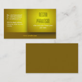 geel visitekaartje (Voorkant / Achterkant)