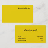 Geel Visitekaartje (Voorkant / Achterkant)