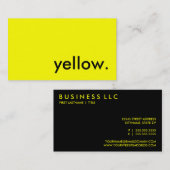 geel. visitekaartje (Voorkant / Achterkant)