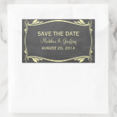 Geel Vlaams Chalkboard Sparen de Stickers van de D (Tas)