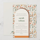 Geel Vrijgezellenfeest van roestvrij roofplein Kaart (Voorkant / Achterkant)