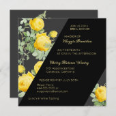 Geel Vrijgezellenfeest van Rose Kaart (Voorkant / Achterkant)