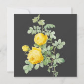 Geel Vrijgezellenfeest van Rose Kaart (Achterkant)