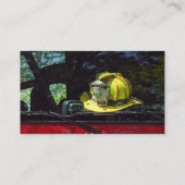 Geel Vuur Kapitein's Helm Visitekaartje (Achterkant)