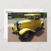 Geel warm staafje briefkaart (Voorkant / Achterkant)