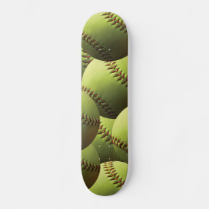 Geel wasbehangpapier skateboard