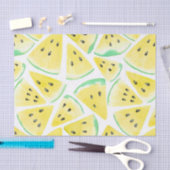 Geel watermeloenpatroon tissuepapier (Craft)
