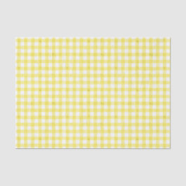 Geel Waterverf Gingham-weefselpapier Tissuepapier