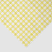 Geel Waterverf Gingham-weefselpapier Tissuepapier (Detail)