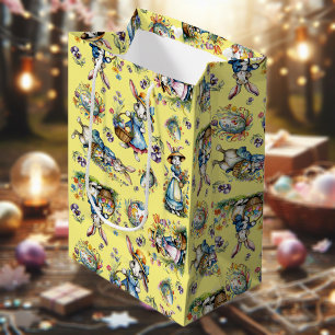 Geel Waterverf paashaas en eitjes Medium Cadeauzakje